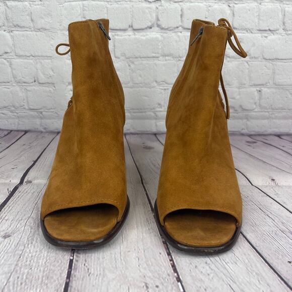 Frye Amy Side Ghillie Ankle Open Toe Booties Women's Size 10M - Picture 5 of 10